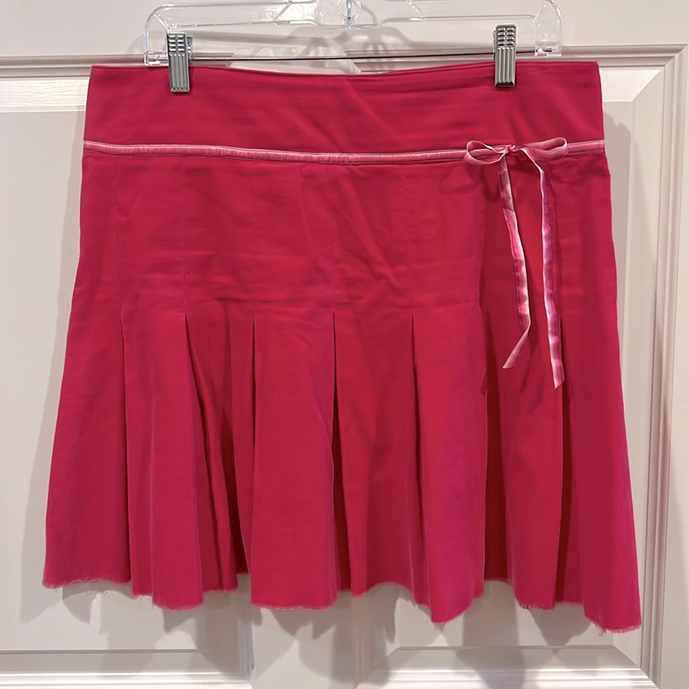 Soft corduroy pleated short skirt